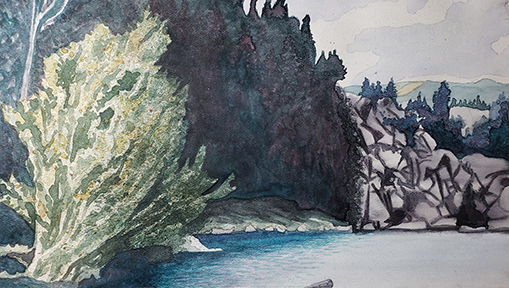 “Mountain Lake” – Watercolor Painting Class – August 20 & 22, 2024, 6:00pm to 8:00pm